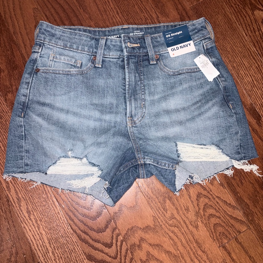 Old Navy Women's Distressed Blue Jean Shorts